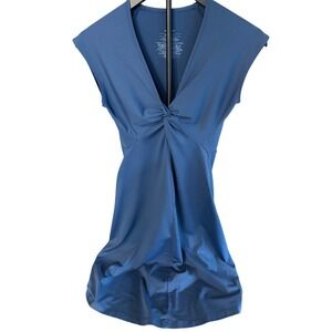 Patagonia Womens Blue Twist Front Cap Sleeve Active Dress Small